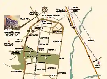 Sai World Empire location map, Kharghar
